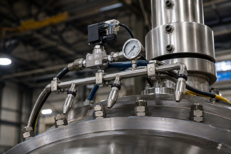 sistema de limpeza por ar para centrífuga industrial